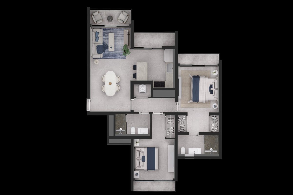 Type C floor plan