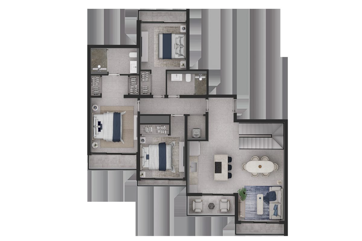 Penthouse floor plan